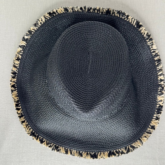 Eric Javits Mykonos Contrast Fringe Fedora Hat - Picture 2 of 8